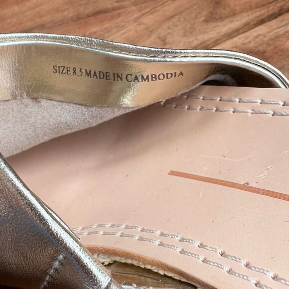 NEW Dolce Vita Jolice Gold Slip On Sandal Sz 8.5 - Picture 8 of 12